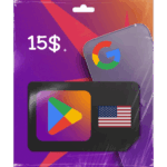 بطاقة قوقل بلاي 15$ (المتجر الامريكي)