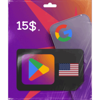 بطاقة قوقل بلاي 15$ (المتجر الامريكي)
