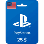 بطاقة بلاي ستيشن 25$ (المتجر الامريكي)