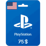 بطاقة بلاي ستيشن 75$ (المتجر الامريكي)