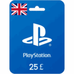 بطاقة بلاي ستيشن 25£ (المتجر البريطاني)